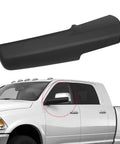 Trailer Tow Mirror Cover Cap Front Arm Right Passenger Side Replacement For Dodge RAM 2014 2019 installed on truck