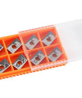 Accusize APKT160408-LH carbide inserts for aluminum, 10 pcs in orange plastic storage case