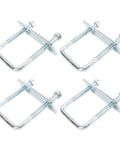 Heavy Duty Galvanized Leaf Spring Clamps For Trucks And Boats Fit 3 Inch Wide Springs Secure Rails Up To Square U Bracket Kit Easy Install, 4-pack