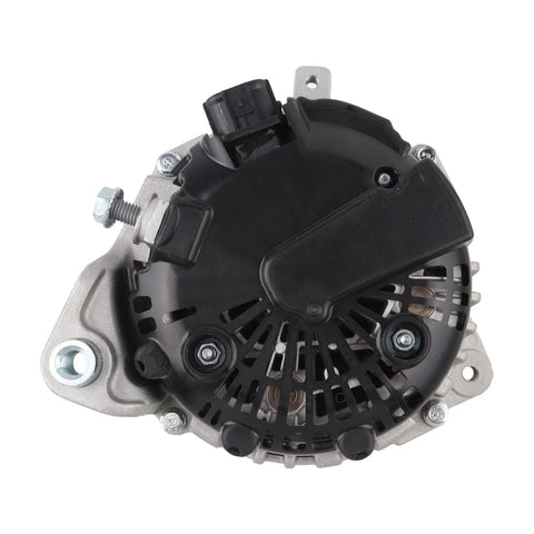 Front view of 130 Amp 12 Volt Alternator With 7 Groove Pulley For Nissan Armada Frontier Pathfinder Titan Xterra Infiniti QX56 Replace 23100ZH00A 11256N