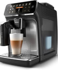 Top Tier Fully Automatic Espresso Machine Boasting A No Fuss LatteGo Milk Frother For Eight Rich Brews And A Sleek Touch Interface In Matte Black with latte.
