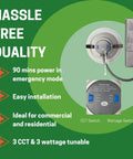 8 Inch Recessed Led Downlight With Emergency Battery Backup Offering Slick Tunable White Settings And Selectable Wattage For Straight Commercial And Kitchen Ceiling Jobs That Deliver Top Tier Glow with emergency mode and installation details.