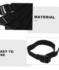 Ten Piece Adjustable Lawn Aerator Shoes Straps Kit With Durable Nylon Garden Spikes showing material and easy assembly