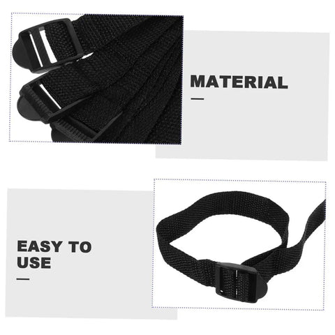 Ten Piece Adjustable Lawn Aerator Shoes Straps Kit With Durable Nylon Garden Spikes showing material and easy assembly