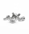 20 Pack M5 Stainless Steel Wing Nuts For Hardware Projects, Rust Resistant Butterfly Nuts For Quick Hand Tightening, Durable Silver Tone Fasteners For Outdoor And Humid Environments, Easy Grip And Twist
