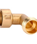 Heavy Duty Brass Garden Hose Elbow Connector 90 Degree Three Quarter Inch Male To Female Adapter With Four O Rings Solid Brass Hose Elbow