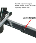 Top Shelf Pneumatic Furniture Hinge Spring With Wide Range Adjustment For Coffee Tables Workbenches showing adjustable width feature.