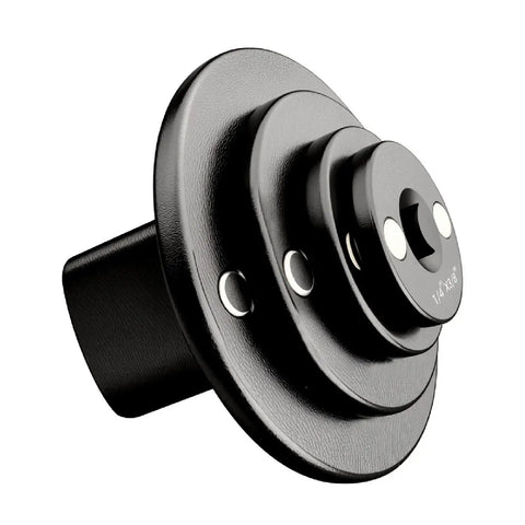 Premium Low Profile Socket Adapter Set With AntiWobble Rigid DualLock Base And Magnetic Reduction Extension Kit 1/4 to 3/8