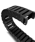 25 X 50 Mm R75 Low Noise Drag Chain For Cable Management And Wire Protection, 39.3 Inch (1 M) Length, Easy Open PA66 Nylon, Black