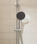 Pulsify S 24 Inch Wall Bar Shower System With 3 Jet Types PowderRain, 2.5 GPM Handheld Shower Head on chrome slide bar
