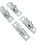 Tough As Nails Four Pack Wall Mount Fence Hinge Kit For Barn Doors And Outdoor Gate Posts Featuring Genuine Galvanized Steel Build.