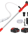 Cordless Water Transfer Pump With 2x4000mAh Batteries And Charger 720 GPH Flow 32 Ft Max Lift 21V Portable Battery Powered Sump Pump