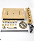 Top Shelf Led Shower System With Built In Bluetooth Speakers And 15X23 Panel Delivers Dope Mist To Heavy Pressure Body Jet Functions complete kit.