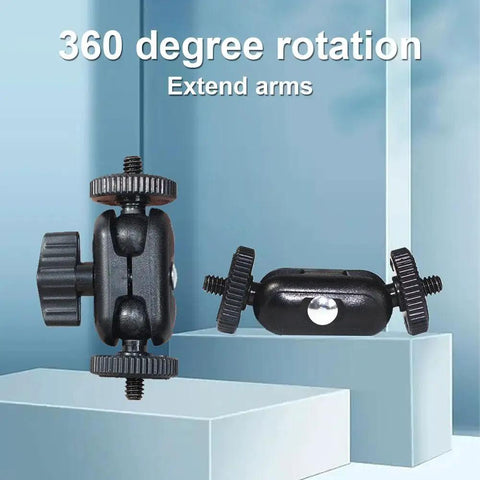 Double Ball Heads Magic Arm With 15mm Ball For 360 Degree Rotation And One Quarter Inch Screw Extend Mount for camera rig