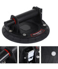 Heavy Duty Glass Suction Cup Lifter With Grippy Handle for safe tile and stone slab hauling, showcasing strong nylon and rubber design.