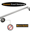Rotated proof design of brushed nickel 24 inch towel bar wall mounted rack made from SUS304 stainless steel no fade fingerprint resistant