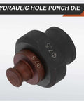 Hydraulic Hole Punch Die 7.5mm Round Hole For Electric Punching Machine Kit MHP-20 JP-20 with 40Cr Steel, burgundy and black finish