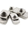 50 Pack 4040 Series M6 T Slot Nuts Hammer Head Fasteners for Aluminum Profiles Nickel Plated Carbon Steel Nut Rust Resistant