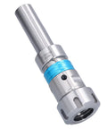 ER32 Floating Collet Chuck Holder For CNC Lathe Tapping And Milling Straight Shank with blue ring, 20CrMnTi Steel.