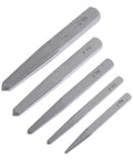 Heavy Duty Carbon Steel Screw Bolt Extractor Kit for Removing Broken Bolts And Damaged Screws With Straight Flute Tapered Guide Easy Out Tool For Busy Garage Jobs And Auto Mechanic Repairs, five-piece set