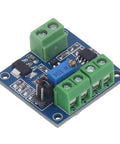 Voltage To PWM Converter Module For PLCs Slick And Plug And Play with green terminals and potentiometer