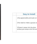 Black 6 Inch Sliding Barn Door Finger Pull Set Heavy Duty Modern Invisible Handle with installation guide