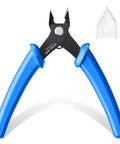 Spring Loaded Tiny Wire Cutter Flush Cutters For Electronics, Jewelry Making, Model Craft And 3D Printing, Five Inch Pro Grade