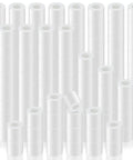 200 Pcs Heavy Duty Nylon Spacers White Half Inch Thick Round Insulated Electrical Outlet Screw Washers For Robotics stacked in rows.