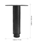 Adjustable Furniture Legs 4 Pack Silent Metal Sofa Bed Feet For Cabinets And Tables Stable High Bearing Capacity Wear Resistant