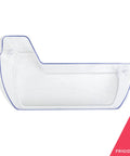 Door Shelf Bin For Refrigerator Replacement Part 242071301, clear plastic storage bin for fridges, side view