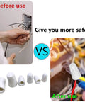 30-pack ceramic wire connectors (small), white high-temp wire nuts for 18-8 AWG wires