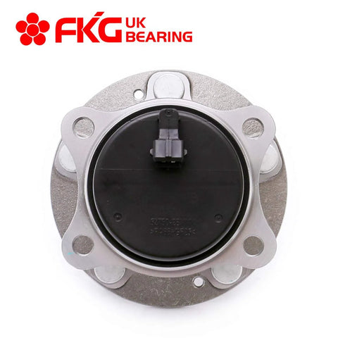Rear Wheel Bearing Hub Assembly Set Of 2 For Front Wheel Drive Hyundai Santa Fe 07 15 Santa Fe XL 13 15 Veracruz 07 12 Kia Sorento 11 15 5 Lug FWD Compatible, top view of one bearing hub