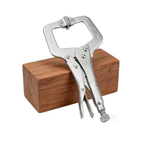 11 Inch Large C Clamp Locking Pliers Set With Swivel Pads, Beefy Heavy Duty Vise Grip Clamps For Woodworking And Welding