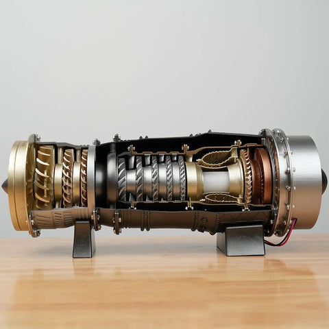 One To Twenty Scale Turbofan Fighter Engine Model Kit That Actually Runs With 150 Pieces DIY Assembly Realistic Turbine Visualization