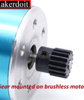 RC Pinion Gear Set 48P 3.175mm Shaft Hardened Steel 5 Pack Includes 13T 14T 15T 16T 17T Upgrade attached to motor