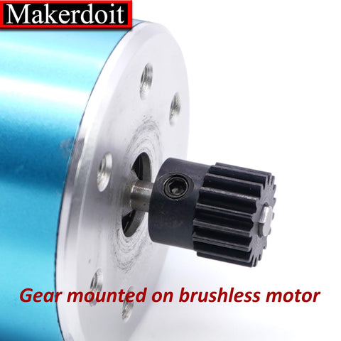 RC Pinion Gear Set 48P 3.175mm Shaft Hardened Steel 5 Pack Includes 13T 14T 15T 16T 17T Upgrade attached to motor