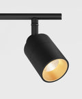 Single head of Shura Black 4-Head Adjustable Track Light Kit With Built-In LED Bulbs, Matte Finish Spotlight