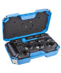 Universal Bearing Install Kit for TMFT24 TMFT36 Car Repair Tool Set with durable blue toolbox and various ergonomic components.