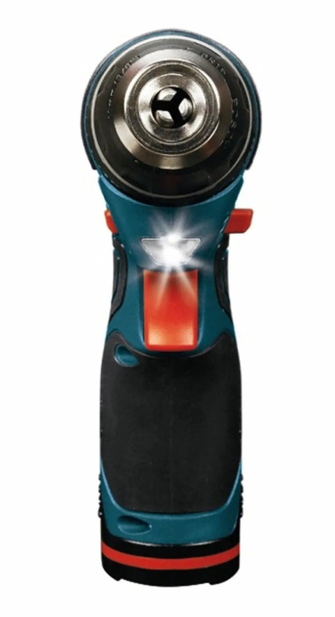 Front view of 12V Max Drill Driver Kit With Two Batteries And Charger, Three-Eighths Inch Chuck, Variable Speed, Ultra Lightweight 1.8 Pounds
