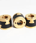 Upgrade Your 3d Printer With These Smooth V Core 3.1 Z Axis Lead Screw Decouplers Offering Perfect Flexibility And Precision For Oldham Couplings In Bi Material Design, 3pcs brass and black couplers