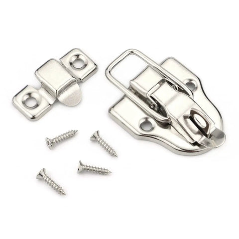 10 Pack Metal Duck Billed Box Hasp Lock Toggle Latch Catch Built Tough In Antique Silver Finish With Mounting Screws For Jewelry Boxes Cabinets Toolboxes