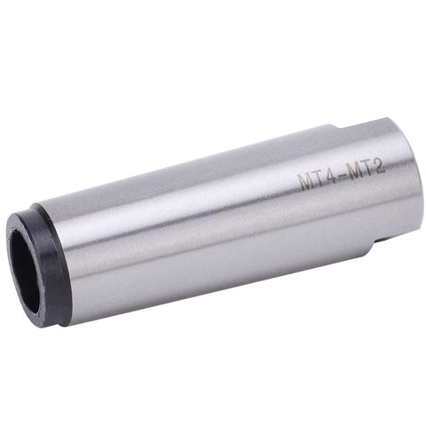 Morse taper reducing adapter MT4 to MT2, high-speed steel, precision-ground sleeve