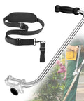 Weed Eater Handle With Shoulder Strap For Back Saving Comfort, Ergonomic Weedeater Handle Extension shown with installation