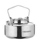 One Liter Lightweight Stainless Steel Camping Kettle Built Tough For Bushcraft And Outdoor Campfire Use Portable Tea Pot