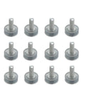 Transparent Adjustable Furniture Feet Set With Rock Solid Leveling Pads And Floor Savers For Wobble Free Tables And Chairs Smooth Grip M6 Threaded Rubber Leg Glides, set of 12