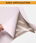 Peeling back a 100 Pack 7 By 10 Inch Just Peel And Stick Shipping Label Sleeves Self Adhesive Packing Slip Pouches.