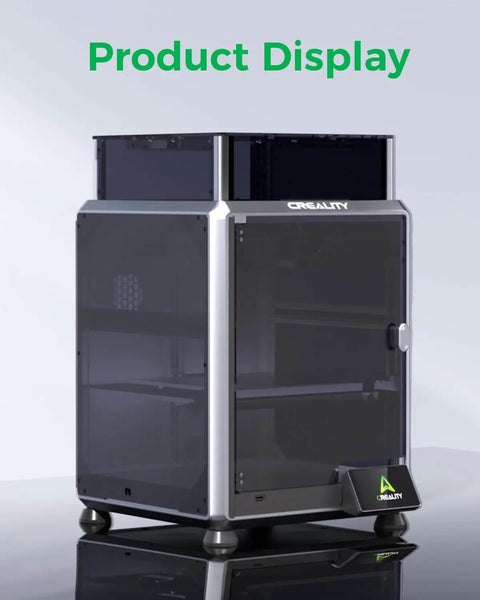 K1 SE And K2 SE 3D Printer Enclosure With Transparent Black Cover, showing sturdy design and clear visibility for easy monitoring.