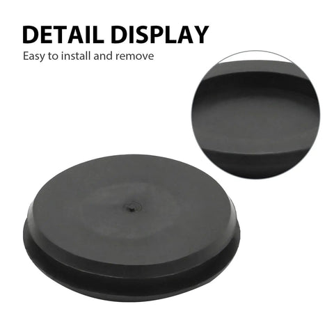 Ford Transmission Drain Plug Seal Rubber Replacement For E4OD 4R100 4R70W 5R100 Torque Converter Draining Port Prevents Oil Leaks Replaces E9TZ-7N171-A E9TZ7N171A Fits F Series 1990-2010 Bronco 1990-1996 No Leak Drama black rubber seal plug close-up
