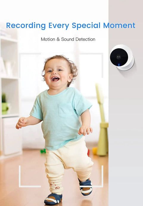 Two Pack Baby Monitor System With Cameras And Audio, 1080P Full HD Night Vision, Motion And Sound Alerts, 2.4G WiFi Cameras