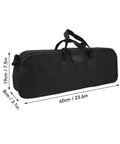 Multipurpose Telescope Bag With Shock Absorption And Non Slip Closure Heavy Duty Large Capacity Storage Case black with dimensions